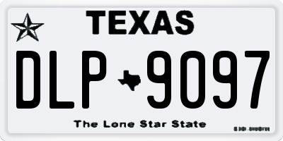 TX license plate DLP9097