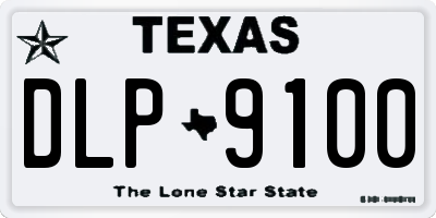 TX license plate DLP9100