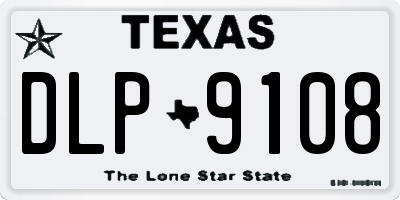 TX license plate DLP9108