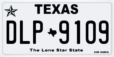 TX license plate DLP9109