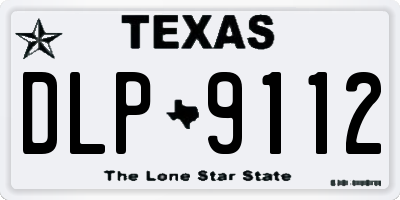 TX license plate DLP9112
