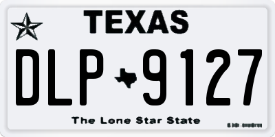 TX license plate DLP9127