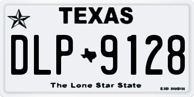 TX license plate DLP9128