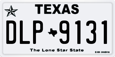 TX license plate DLP9131