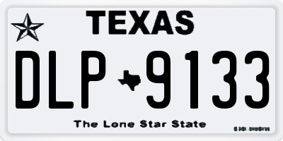 TX license plate DLP9133