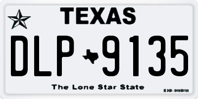 TX license plate DLP9135