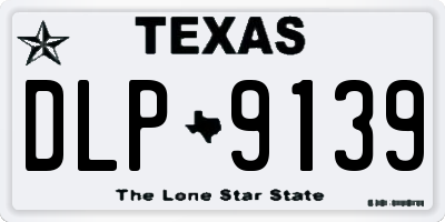 TX license plate DLP9139
