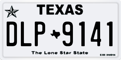 TX license plate DLP9141