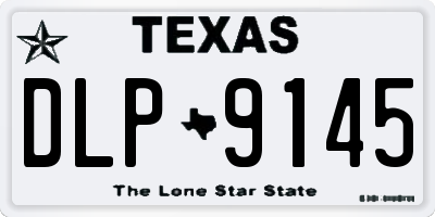 TX license plate DLP9145
