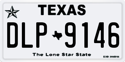 TX license plate DLP9146