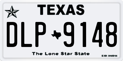 TX license plate DLP9148