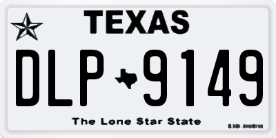 TX license plate DLP9149