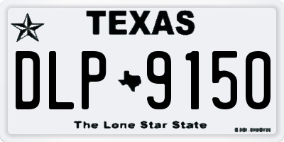 TX license plate DLP9150