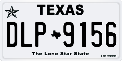TX license plate DLP9156