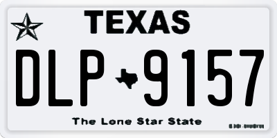 TX license plate DLP9157