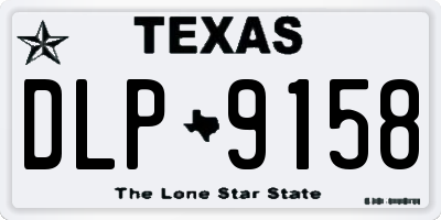 TX license plate DLP9158