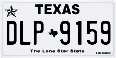 TX license plate DLP9159