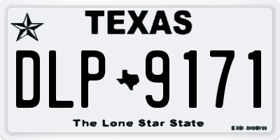 TX license plate DLP9171