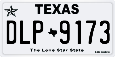 TX license plate DLP9173