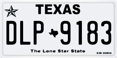 TX license plate DLP9183