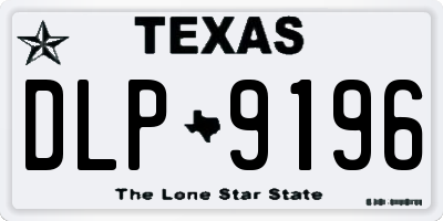 TX license plate DLP9196