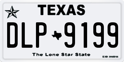 TX license plate DLP9199