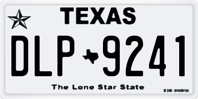 TX license plate DLP9241