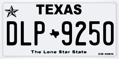 TX license plate DLP9250