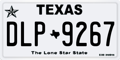 TX license plate DLP9267