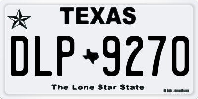 TX license plate DLP9270