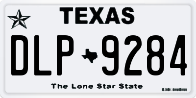 TX license plate DLP9284