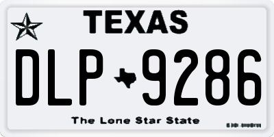 TX license plate DLP9286