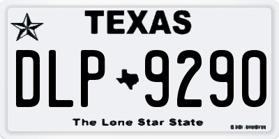 TX license plate DLP9290