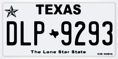 TX license plate DLP9293