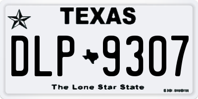 TX license plate DLP9307