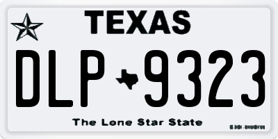 TX license plate DLP9323