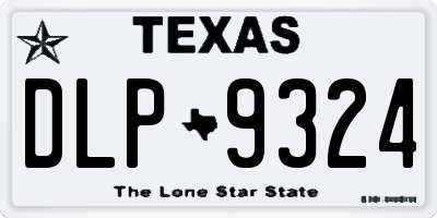 TX license plate DLP9324