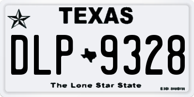 TX license plate DLP9328