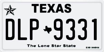 TX license plate DLP9331