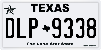 TX license plate DLP9338