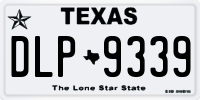 TX license plate DLP9339