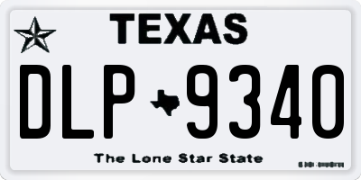 TX license plate DLP9340