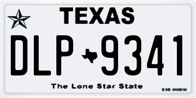 TX license plate DLP9341