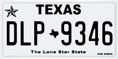 TX license plate DLP9346