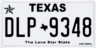 TX license plate DLP9348