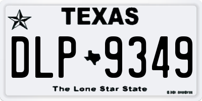 TX license plate DLP9349