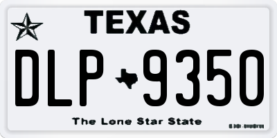 TX license plate DLP9350