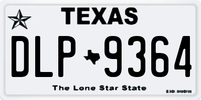 TX license plate DLP9364