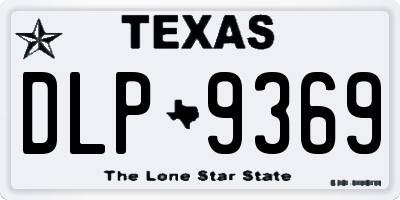 TX license plate DLP9369