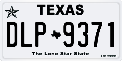 TX license plate DLP9371